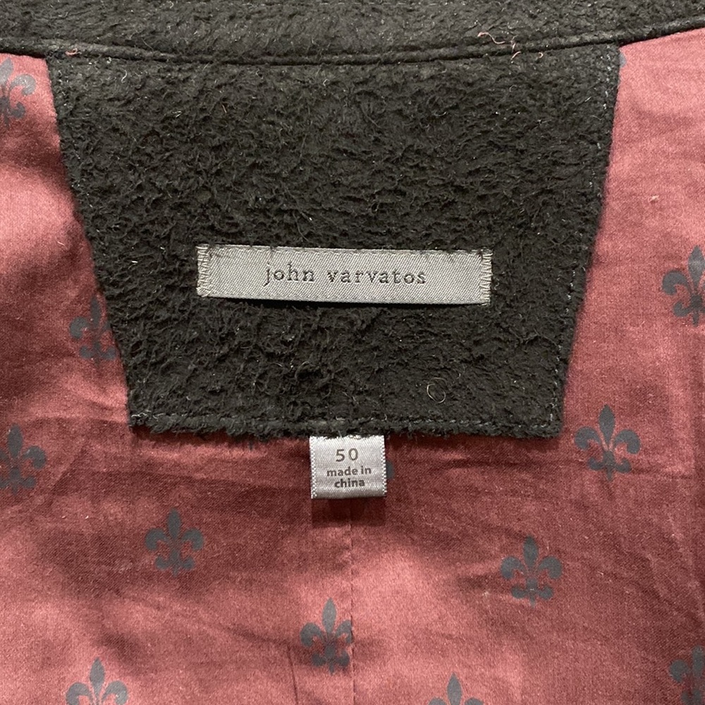 John Varvatos Black Goat Suede Jacket - Picture 10 of 10